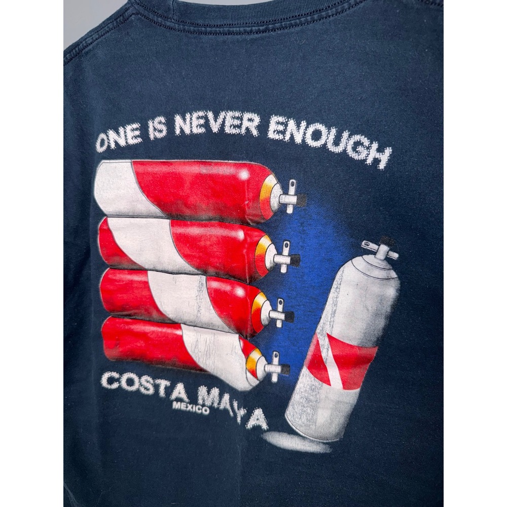 Costa Maya Mexico T Shirt Scuba‎ Diving Tank Graphic Tee - Picture 2 of 6